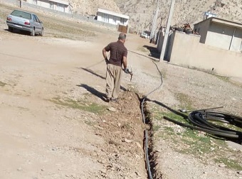 مدیر آبفا شهرستان خبر داد؛ اجرای  ۴۰۰ متر شبکه توزیع آب در چوار