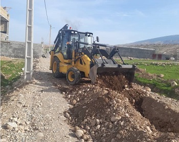۲۱۰۰ متر لوله گذاری آب در شهر و روستاهای شهرستان بدره اجرا شد