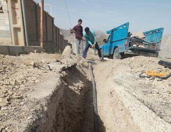 ۲۵۰ متر شبکه فرسوده آب در بخش گنجوان چوار اصلاح شد