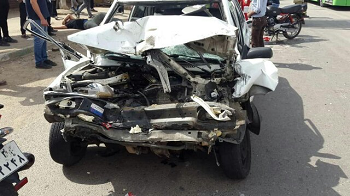 تخطی از سرعت مطمئنه جان راننده پراید را گرفت