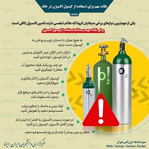 اینفوگرافیک/ چند نکته مهم برای استفاده از کپسول اکسیژن در خانه