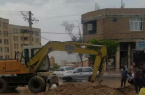شکستگی خط لوله خیابان میلاد شهر ایلام رفع شد