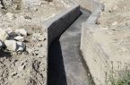 اتمام عملیات پروژه کانال سنگی شهر جعفرآباد ایلام