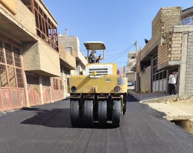 آغاز عملیات اجرایی آسفالت معابر شهر جعفرآباد