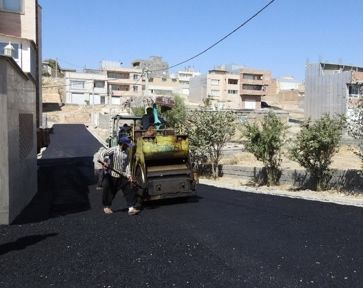 اجرای ۱۱ هزار مترمربع آسفالت در روستای بانقلان شهرستان ایلام