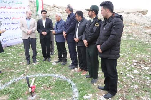 کلنگزنی سه باب مخزن ذخیره آب در شهرستان ملکشاهی