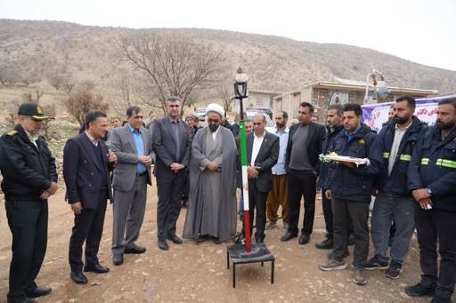 بهره مندی ۱۵ خانوار روستای پای هلان بدره از گاز طبیعی