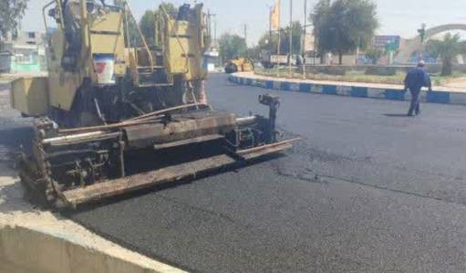 آغاز نهضت بهسازی معابر با روکش آسفالت میدان امام خمینی شهر مهران 