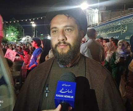 حضور بیش از ۱۰ هزار نفر در جشن‌ عید غدیر شهرستان ایلام