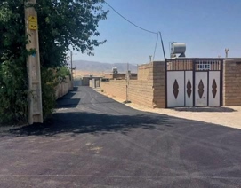 اجرای آسفالت معابر روستاهای خردهچشمه و شهرک امام هلیلان