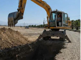اجرای ۴۰۰ متر کانال سنگی در فرحآباد و هرمزآباد مهران