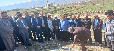 کلنگ زنی پروژه حفر یک حلقه چاه در شهرک سرتنگ زنگوان سیروان