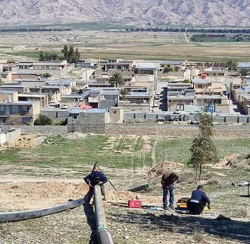  ۳۳۵ متر از خط انتقال آب شهر صالح آباد اصلاح شد