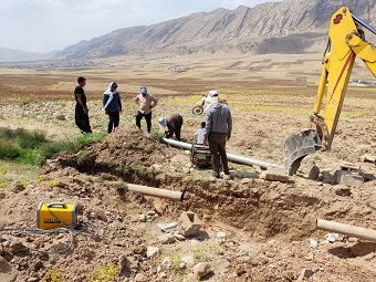 مشکل کمبود آب روستاهای سنگ سفید، لتاب و دارتوت جرداول رفع شد