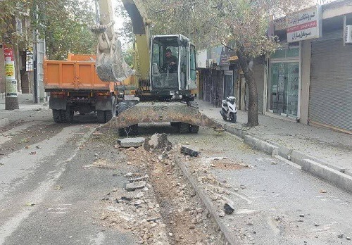 اصلاح و توسعه ۳۲۰ متر از شبکه توزیع آب شهر ایلام