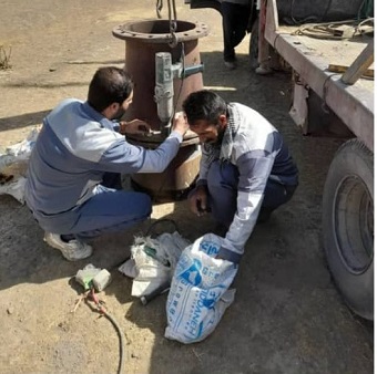 حضور گروه تخصصی و اجرایی امور آبفا ایلام در طرح ویژه آبرسانی به شهر همدان