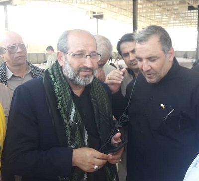 رئیس قرارگاه مرکزی اربعین وزارت نیرو از طرح آبرسانی پایانه برکت مهران بازدید کرد