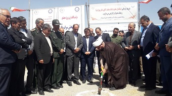 طرح احداث مخزن ۲۰۰۰ متر مکعبی مجتمع آبرسانی سراب باغ آبدانان کلنگ زنی شد