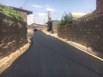 اجرای عملیات آسفالت معابر در ۱٠ روستاهای چرداول