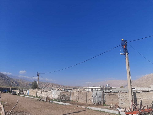 آغاز پروژه اصلاح شبکه برق روستای چم جنگل سیروان