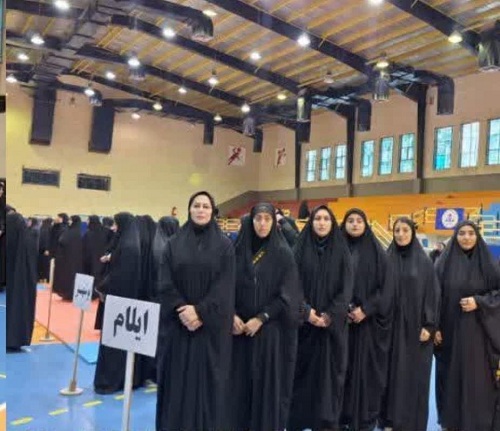حضور بانوان بسیجی رزمی کار ایلامی در دوره مربیگری دفاع شخصی کشور