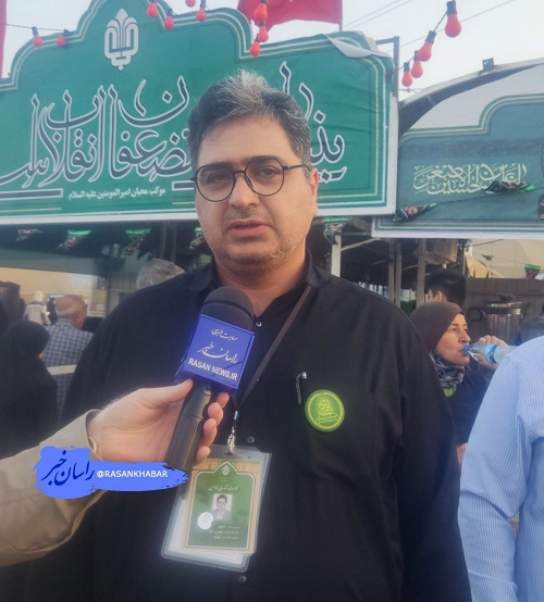 پذیرایی موکب محبان امیر المؤمنین (ع)  از ۵٠٠ هزار زوار اربعین