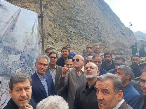 اتمام عملیات پوشش بتونی دیوار و سقف تونل بزرگ کبیرکوه
