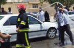 اطفاء حریق خودرو سواری توسط تیم آتش‌نشانی شهرداری مهران+عکس