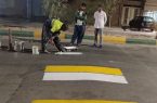 رنگ‌آمیزی سرعتکاه‌ها و خط‌کشی عابر پیاده مقابل مدارس مهران