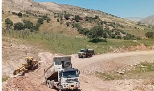 پیشرفت ۶۰ درصدی احداث راه دسترسی روستاهای عرب‌رودبار شهرستان سیروان