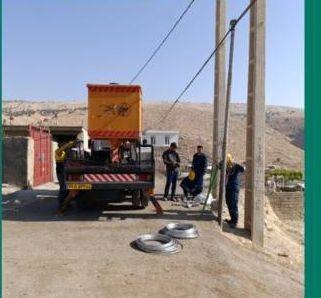 اصلاح یکهزار و ۲۵۵ متر شبکه فشار متوسط در شهرستان سیروان