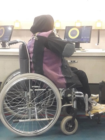 درخشش بانوی ورزشکار معلول ایلامی در اردوی تیم ملی تیراندازی جانبازان و معلولان کشور