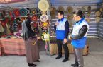 برپایی غرفه اطلاع‌رسانی گردشگری در مسیر تردد زائران اربعین در مرز مهران‌