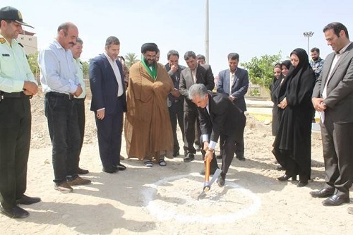 ساختمان جدید کتابخانه عمومی امام سجاد(ع) بخش صالح آباد کلنگ زنی شد